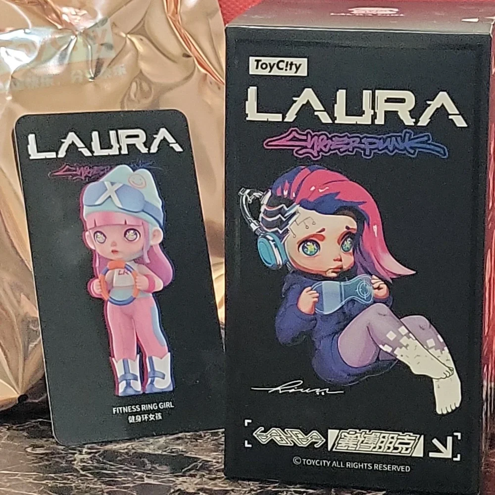 ToyCity LAURA Cyberpunk Fitness Ring Girl Figure Confirmed Box Card Sealed Bag